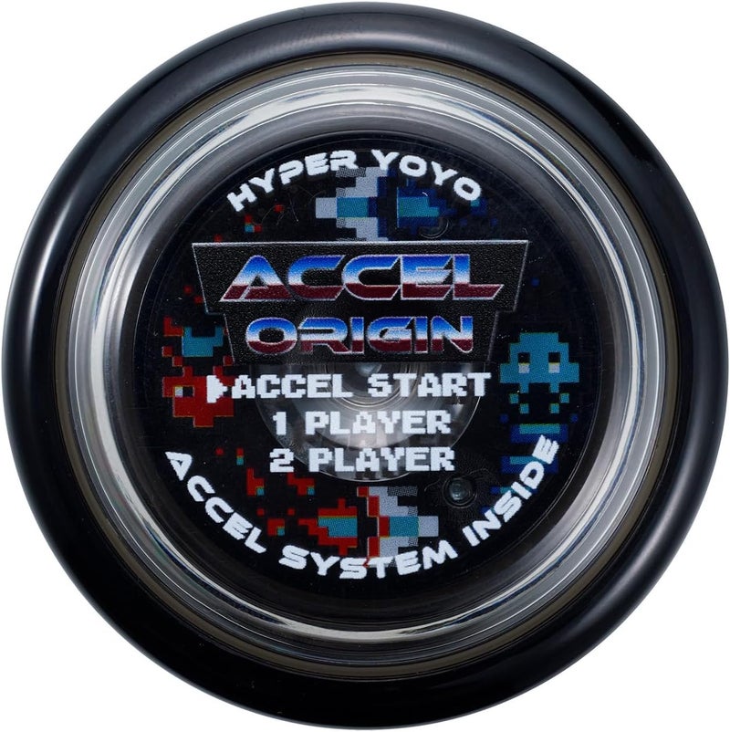 Ban Dai Bandai 60002 Accel Hyper Yo Black, Skill Game, Optimised JoJo for Children from 8 Years, with its Accel System, Test All Tricks Quickly and Easily - Image 1
